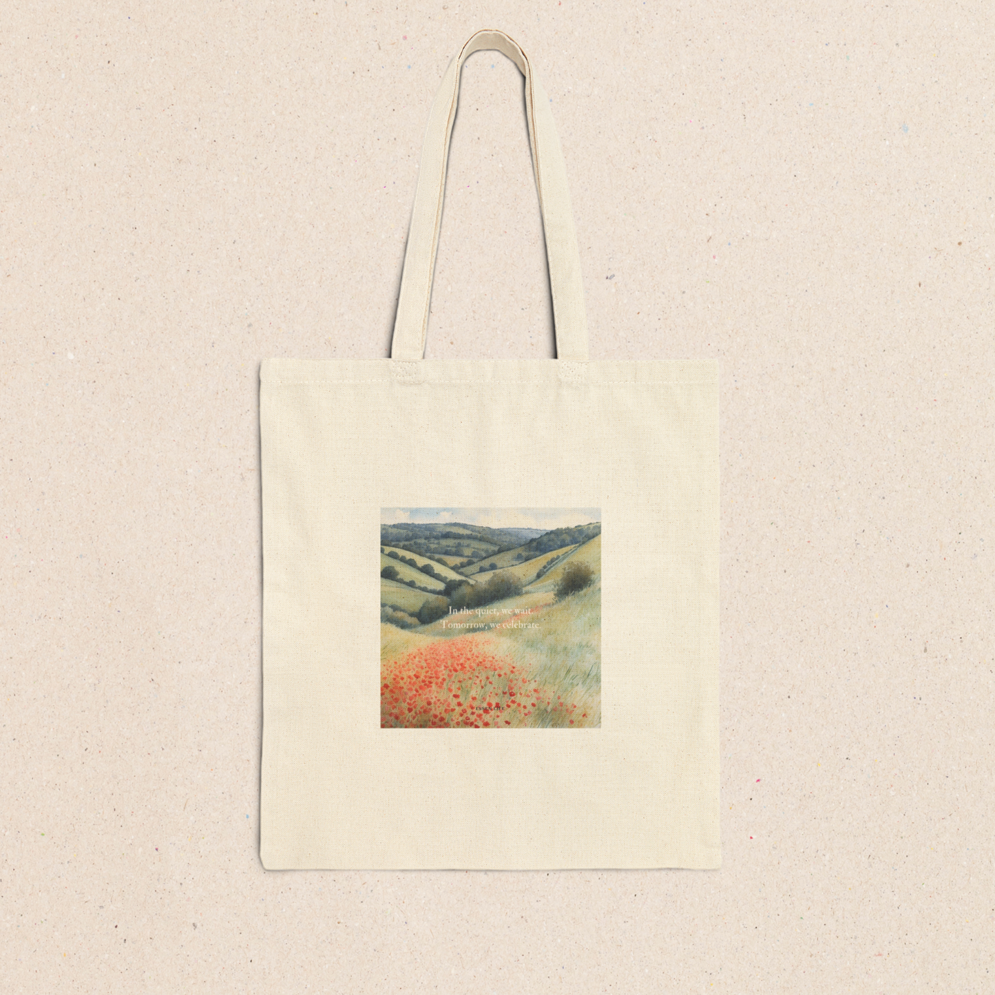 | In the quiet, we wait. Tomorrow, we celebrate. | Tote Bag