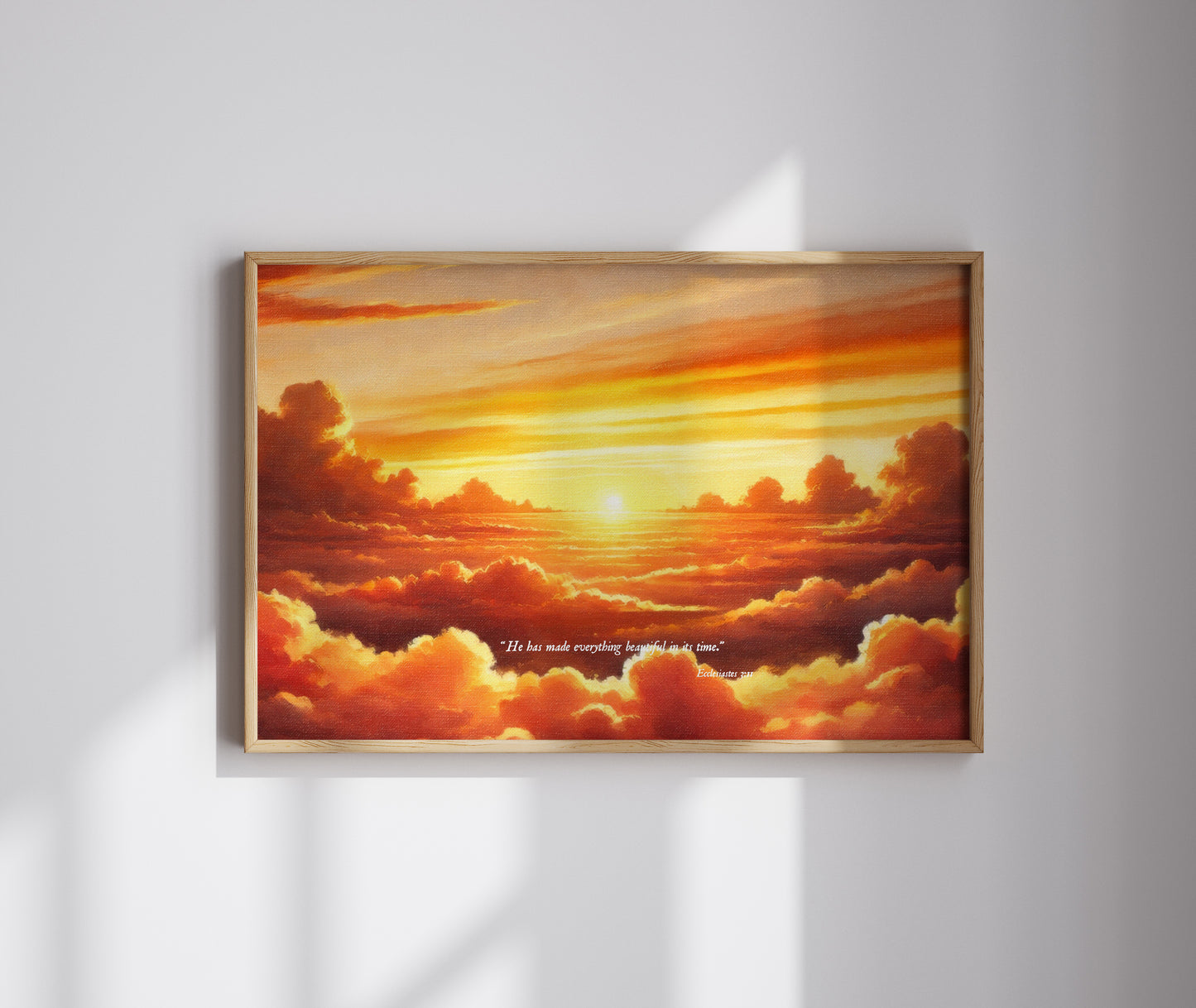 Ecclesiastes 3:11 Christian wall art Biblical wall art Scripture wall art