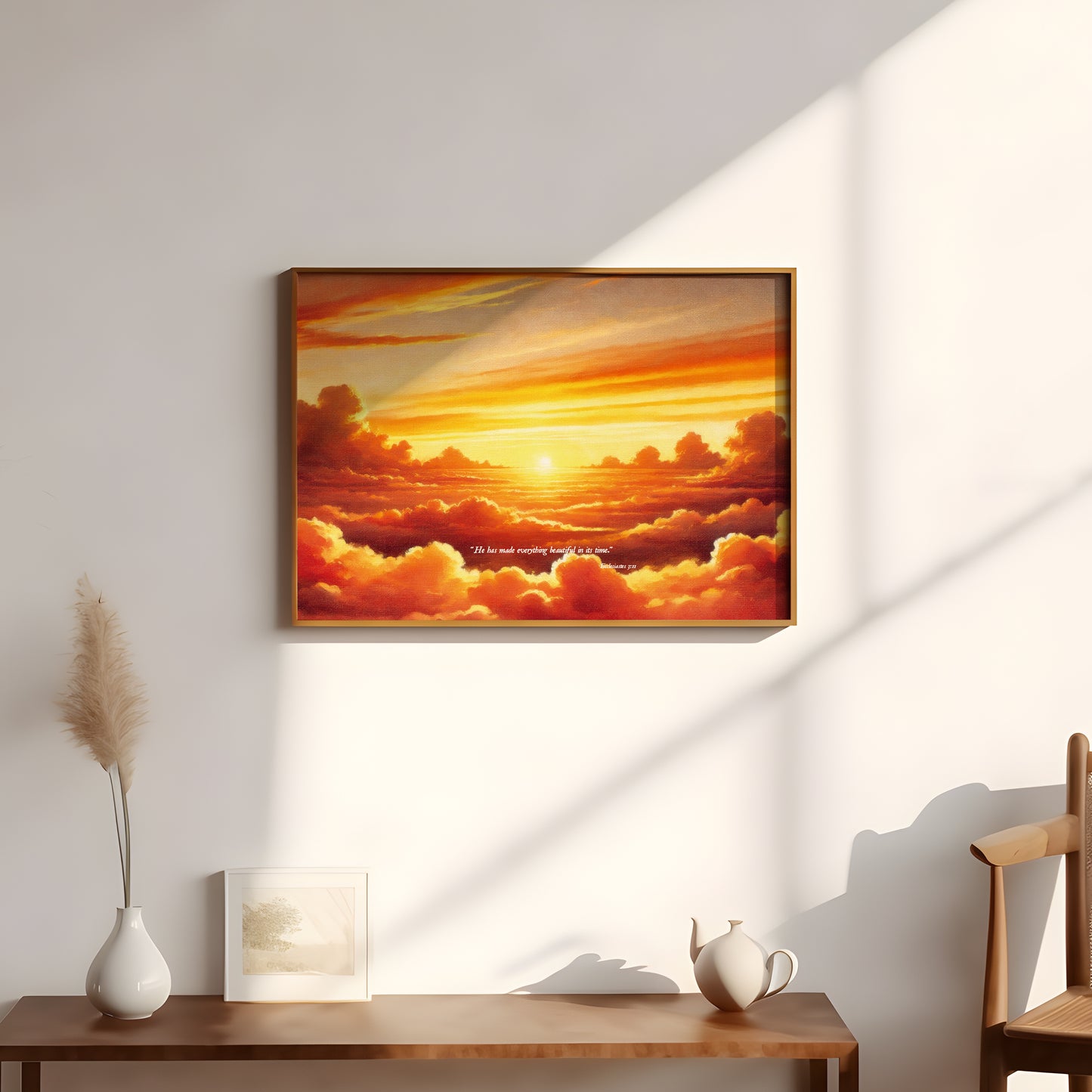 Ecclesiastes 3:11 Christian wall art Biblical wall art Scripture wall art