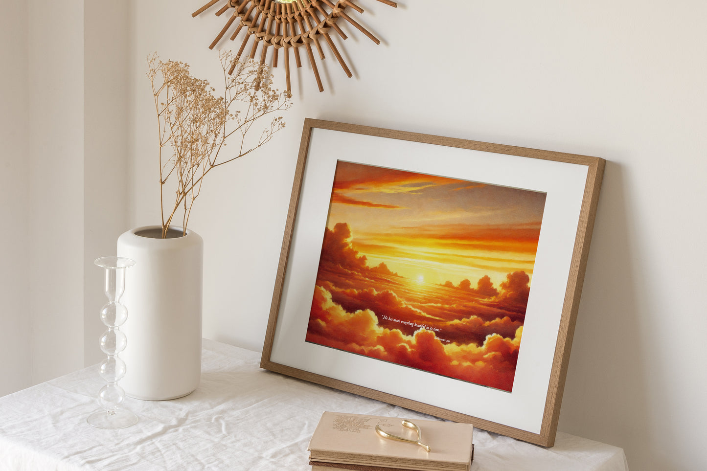 Ecclesiastes 3:11 Christian wall art Biblical wall art Scripture wall art