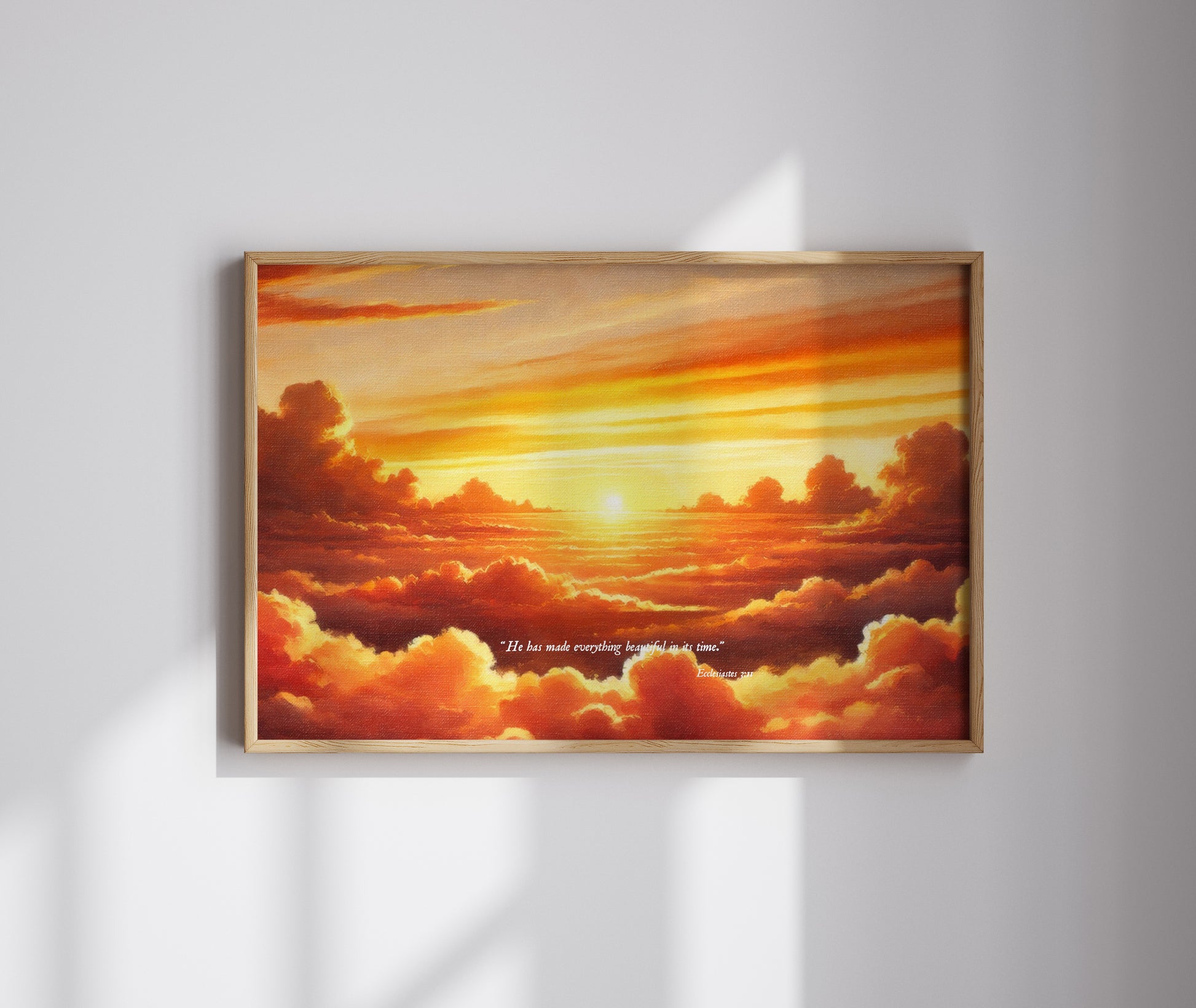 Ecclesiastes 3:11 Christian wall art Biblical wall art Scripture wall art 