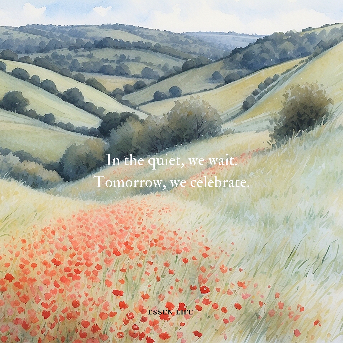 | In the quiet, we wait. Tomorrow, we celebrate. | Tote Bag