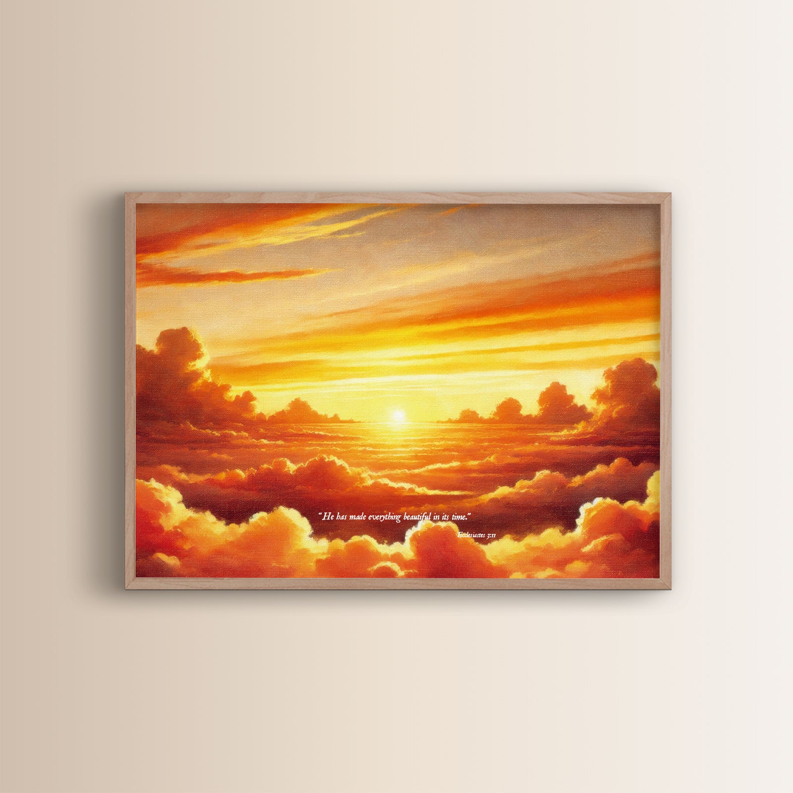 Ecclesiastes 3:11 Christian wall art Biblical wall art Scripture wall art 