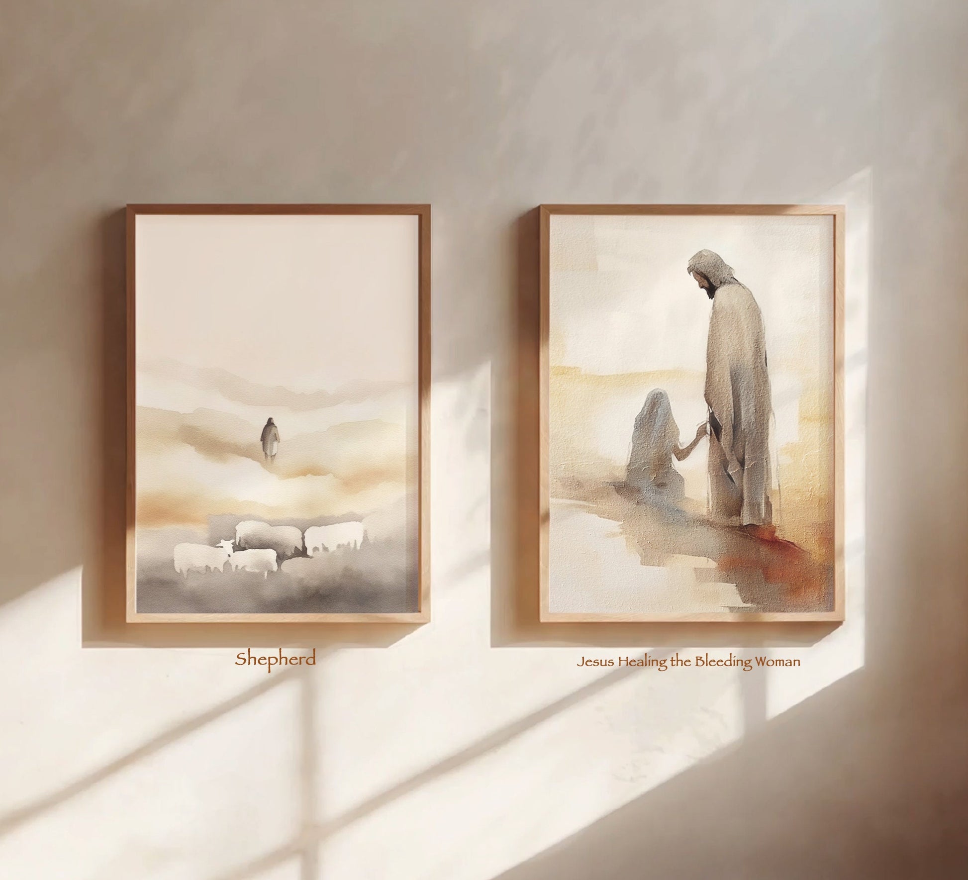 Child of God Christian Wall Art Christian Wall Decor Christian Home Decor Christian gifts for women and men Jesus Decor God Decor Christmas Decor Christmas gifts for women Bible Wall Art Christian Art Gift • Jesus Heals the Bleeding Woman • Look at the Birds • Jesus Calms the Storm • Jesus Leaves the 99